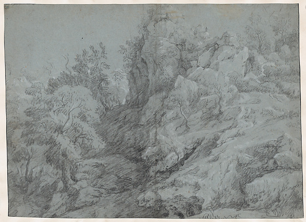 Raphael Lamar West, A wooded and rocky landscape