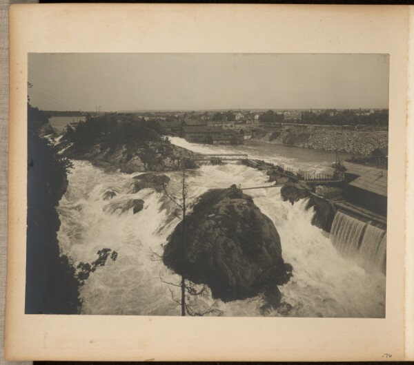 Unknown, [View of rapids and dam]