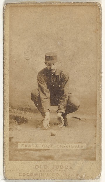 Goodwin & Company, Jayson S. "Jay" Faatz, Captain, Cleveland, from the Old Judge series (N172) for Old Judge Cigarettes