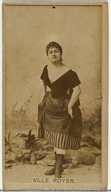 W. Duke, Sons & Co., Mlle. Royer, from the Actors and Actresses series (N145-8) issued by Duke Sons & Co. to promote Duke Cigarettes