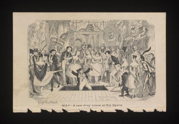 Cruikshank, George, May-A new drop scene at the Opera