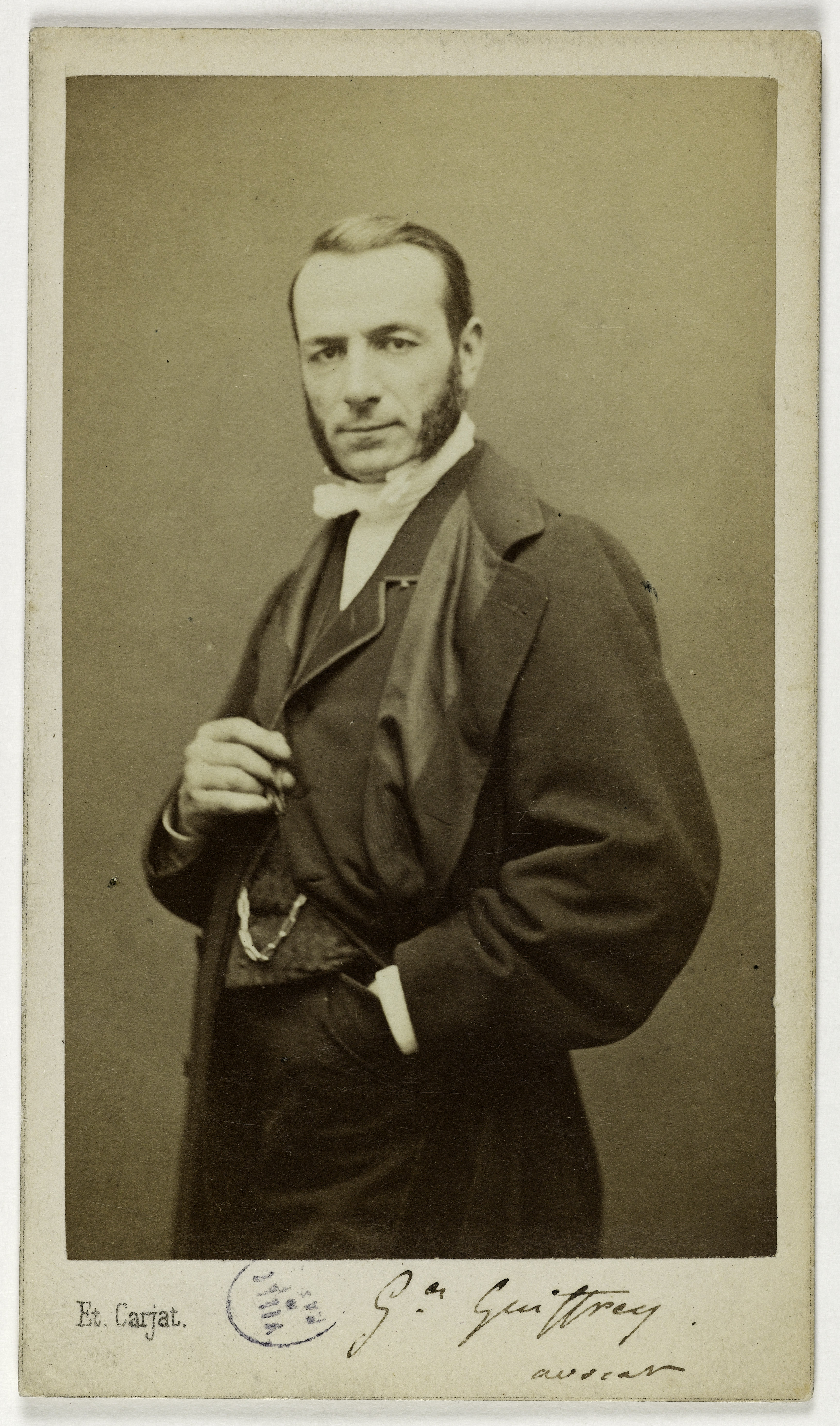 Carjat & Cie, Portrait de Georges Guiffrey, (1827-1887), avocat et homme politique