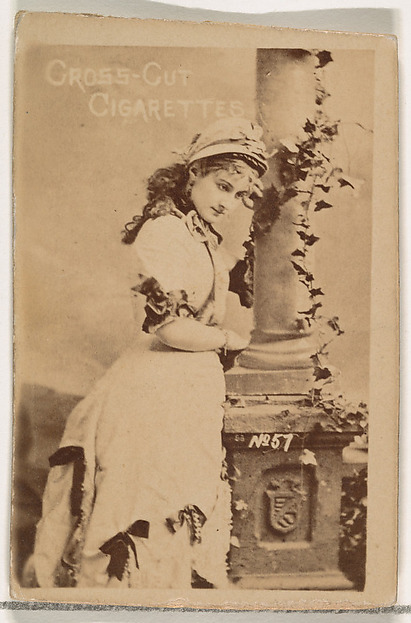 W. Duke, Sons & Co., Card Number 57, from the Actors and Actresses series (N145-1) issued by Duke Sons & Co. to promote Cross Cut Cigarettes