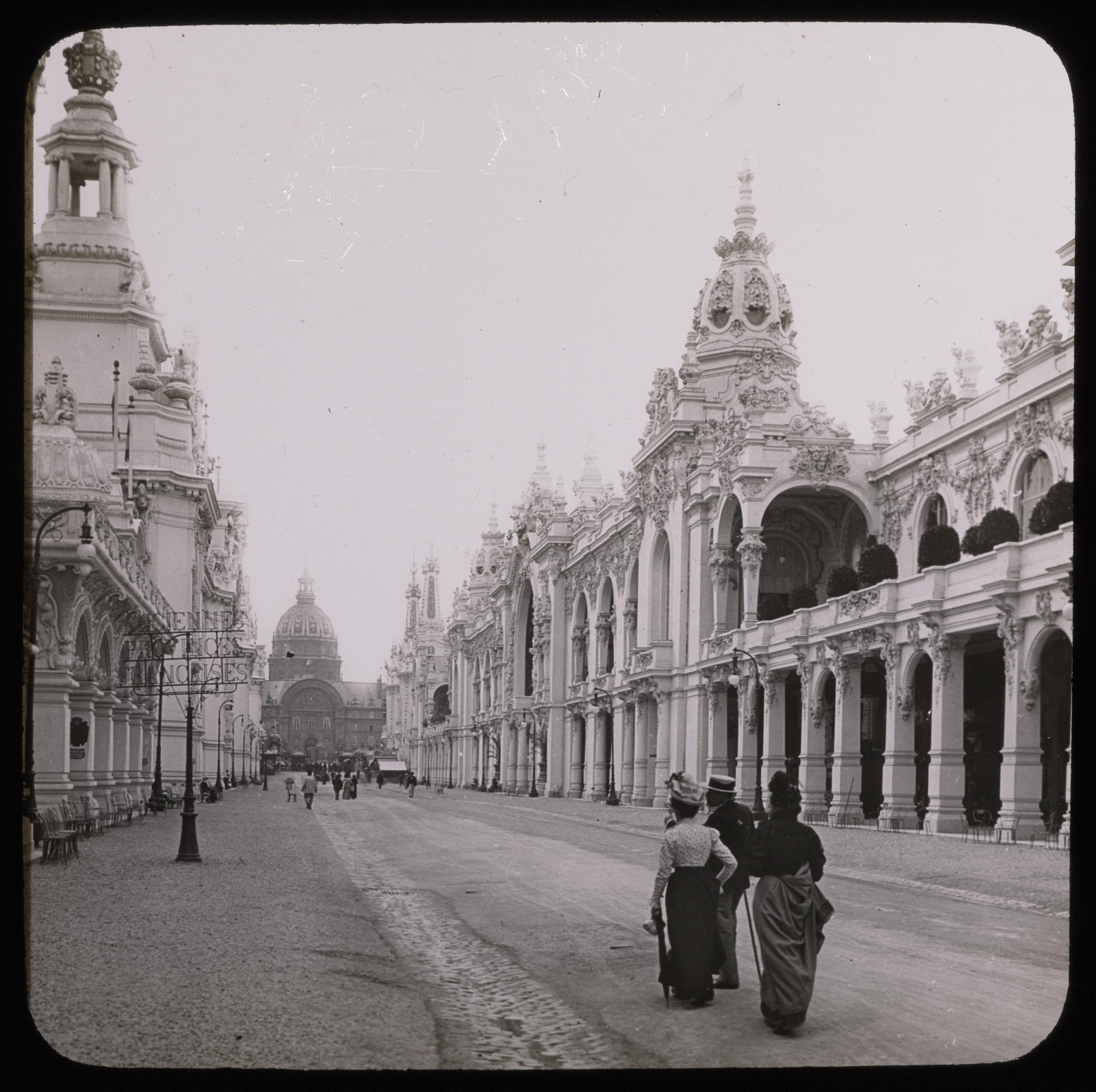 Desconegut, Paris, avenue Nicolas II et dôme des Invalides Mazo, E.