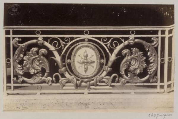 Atget, Jean-Eugène-Auguste, Stair Rail, Grand Trianon,Versailles, France