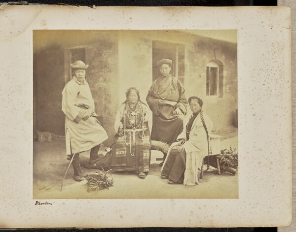 Samuel Bourne, Darjeeling; Group of Bhooteas