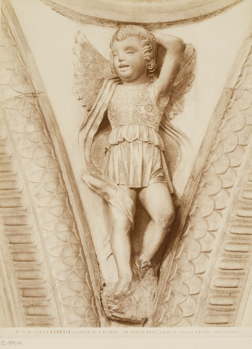Fratelli Alinari, Putto im Gewölbezwickel (15. Jahrhundert), San Giobbe, Venedig