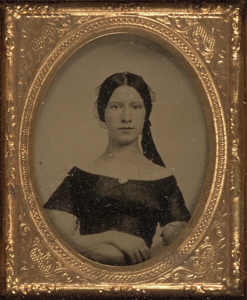 Unknown, [Young woman seated]