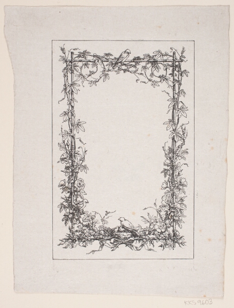 F. Hendriksen, Indramning: Blomster og Fugle