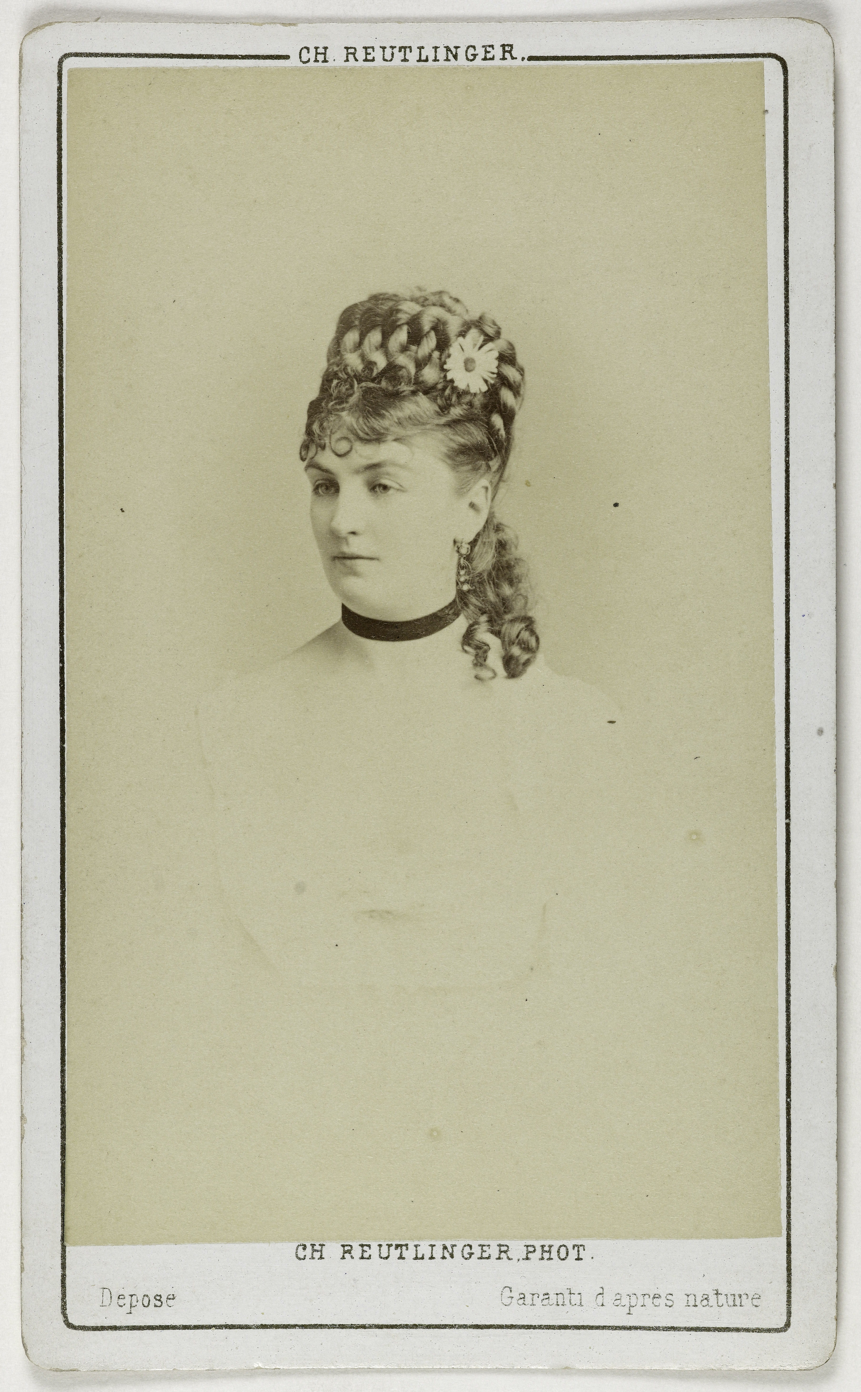 Charles Reutlinger, Portrait de Méry Laurent (née Anne Rose Suzanne Louviot 1849-1900), actrice