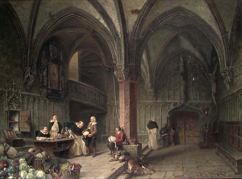 Vincent Stoltenberg Lerche, Farmers paying their Tithes in a Dominican Convent