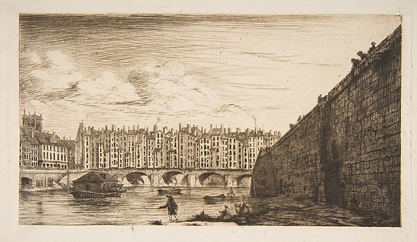 Charles Meryon, Le Pont-au-Change, vers 1784 (Pont-au-Change, Paris, circa 1784)
