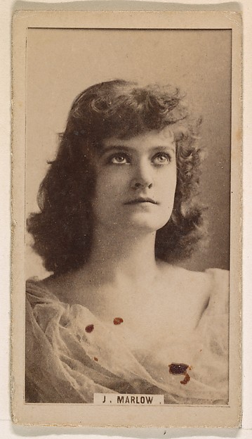 Kinney Brothers Tobacco Company, Julia Marlow, from the Actresses series (N245) issued by Kinney Brothers to promote Sweet Caporal Cigarettes