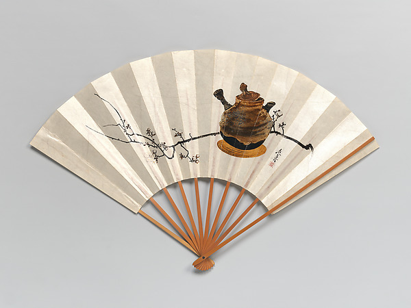 Shibata Zeshin, Plum Branch and Teapot