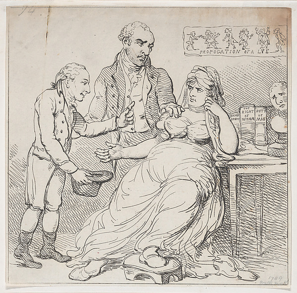 Thomas Rowlandson, Melpomene in the Dumps, or Child's Play Defended by Theatrical Monarchs