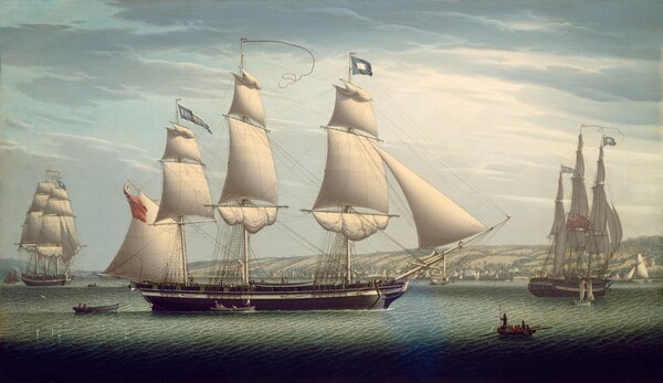 Robert Salmon, The Ship "Favorite" Maneuvering Off Greenock