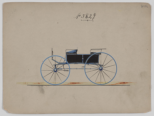 Brewster & Co., Design for 4 seat Phaeton, no top, no. 3829