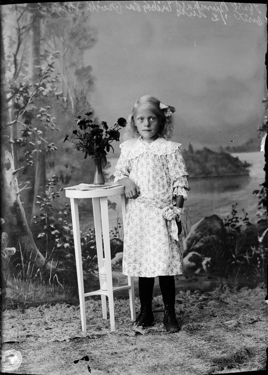 Skötsner-Edhlund, Ateljé Portrait - Karl Bernhard Eriksson’s Girl, Östhammar, Uppland 1919