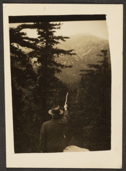 Louis Fleckenstein, [Man Pointing with a Stick]