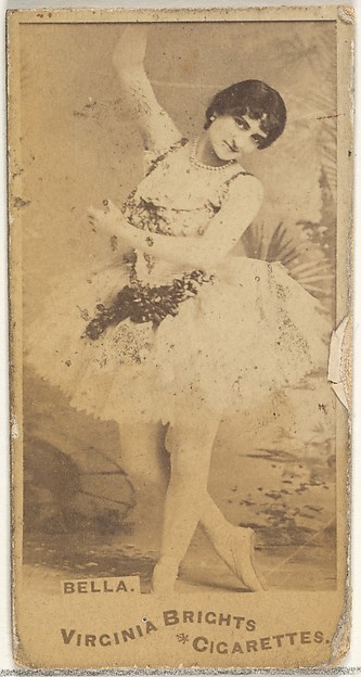 Allen & Ginter, Bella, from the Actors and Actresses series (N45, Type 1) for Virginia Brights Cigarettes