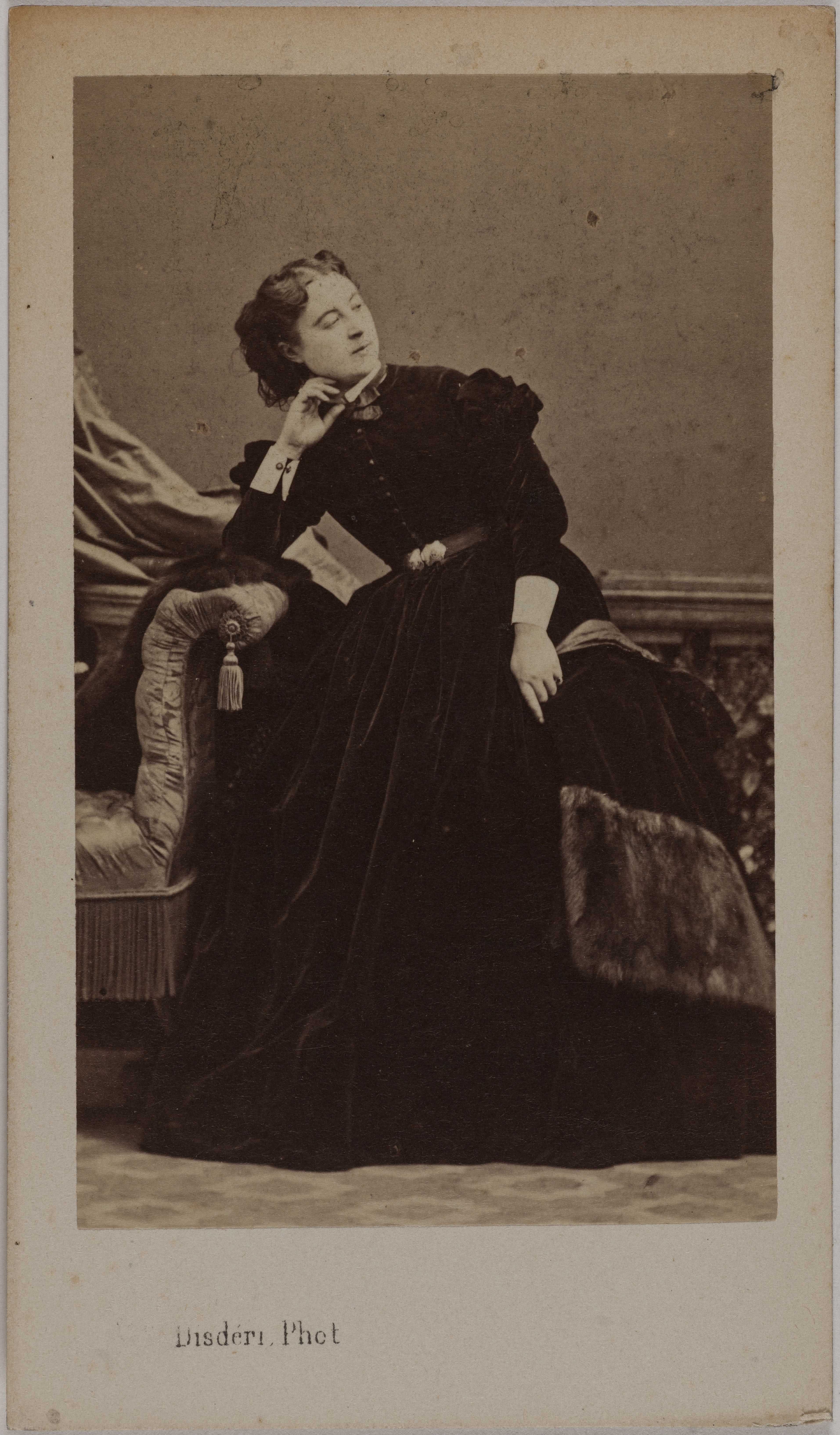 André-Adolphe-Eugène Disdéri, Portrait de Mme Arene (actrice au Théâtre de l'Odéon)