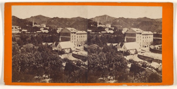 Unknown, [View of Pegli, a sea watering place near Genoa, bought at the Villa Pallavicini...]/[Panorama di Pegli]