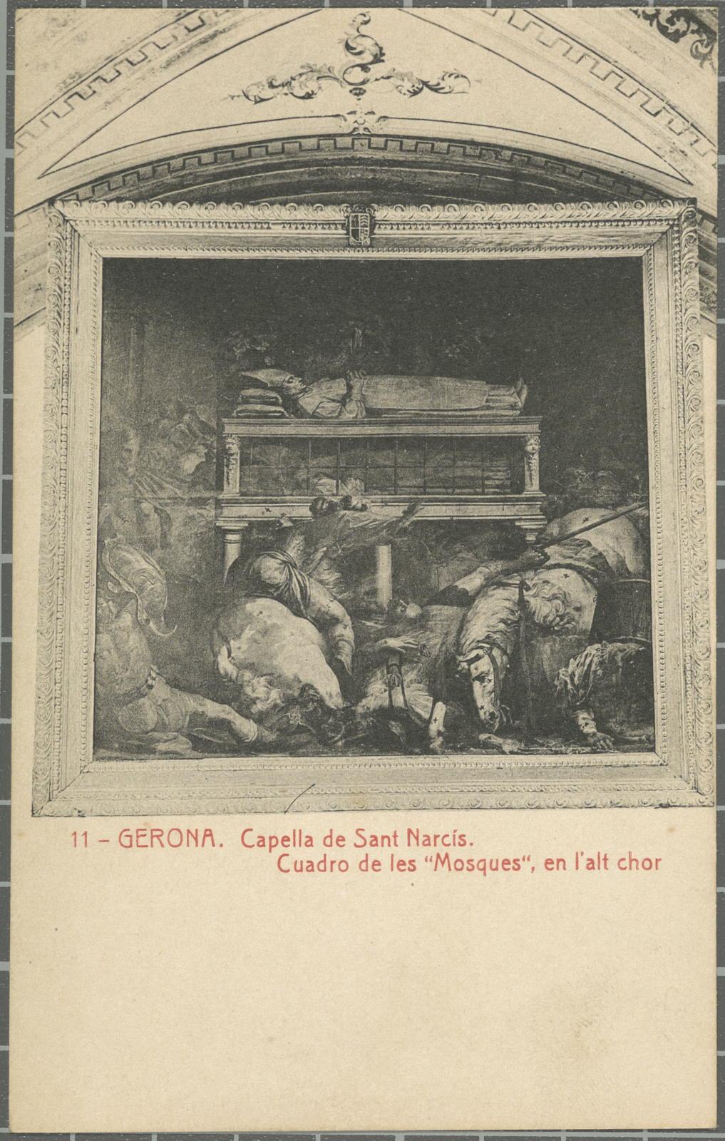 Desconegut, 11-Gerona. Capella de Sant Narcís. Cuadro de les Mosques, an l'alt chor
