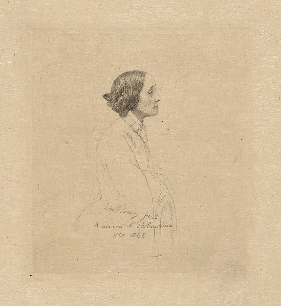 Léopold Flameng, Portrait of Comtesse A. Thibaudeau