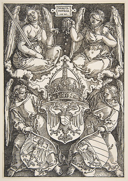 Albrecht Dürer, The Arms of the Empire and of Nuremberg