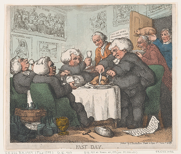 Thomas Rowlandson, Fast Day