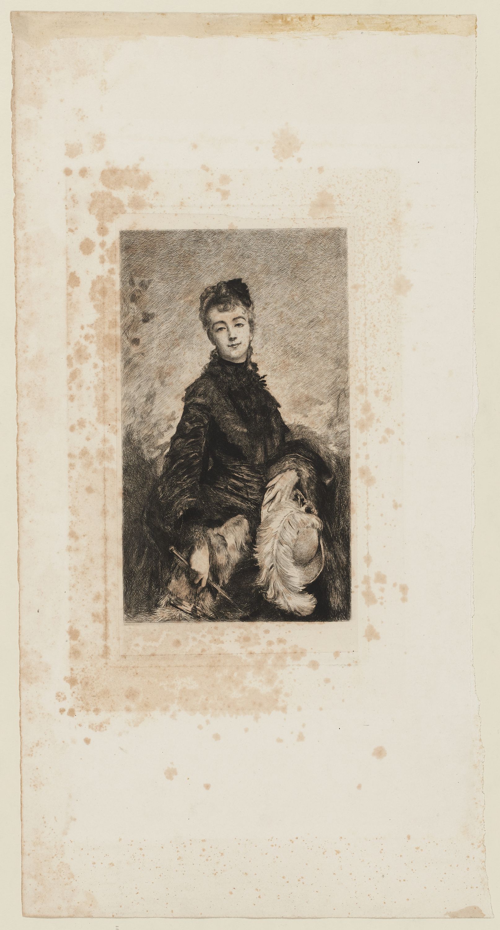 Jules-Armand Hanriot, Portrait de femme d'après Chaplin