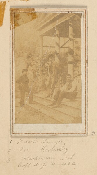 A. J. Russell, [Group portrait of three men]