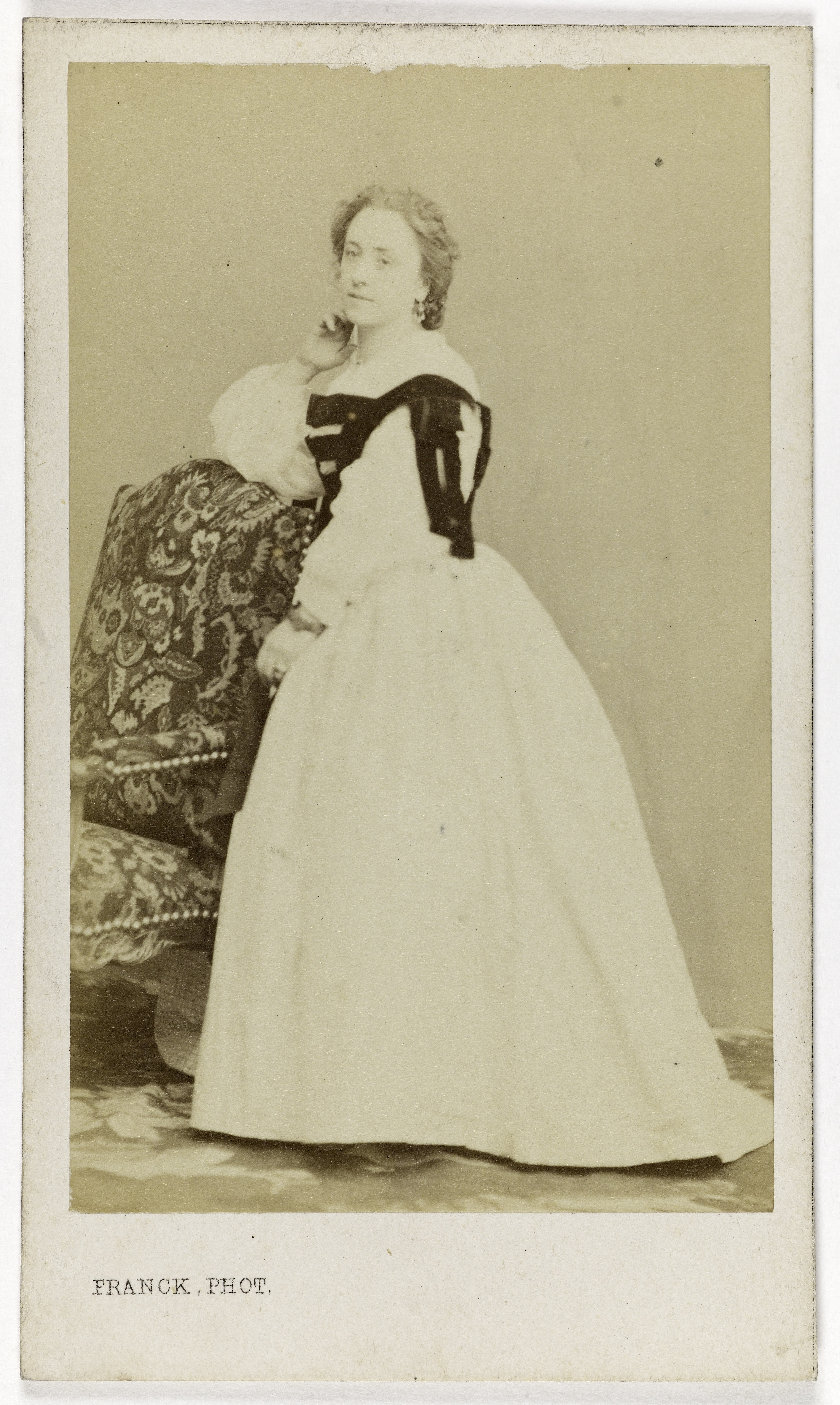 Franck, Portrait de Pauline Mercier, danseuse à l'Opéra vers 1852-1861.