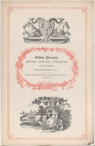 Anonymous, British, 19th century, Trade Card for Edwin Pearson