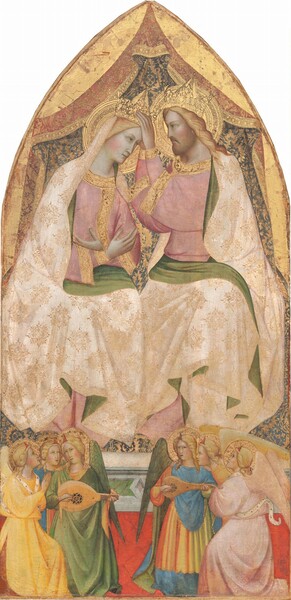 Agnolo Gaddi, The Coronation of the Virgin with Six Angels