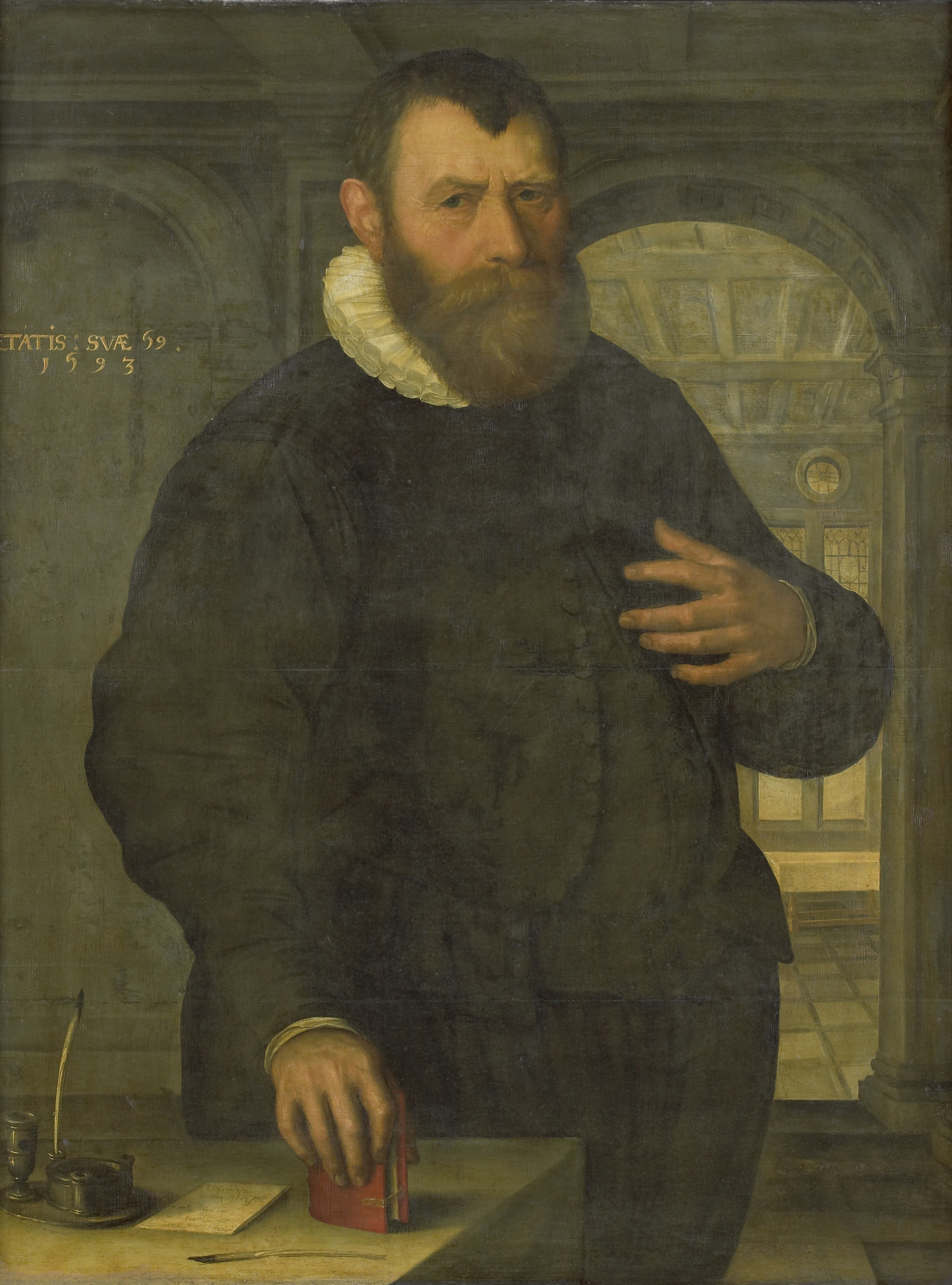 Jan Claesz., Portrait of Bartholomeus van der Wiere (1534-1603)
