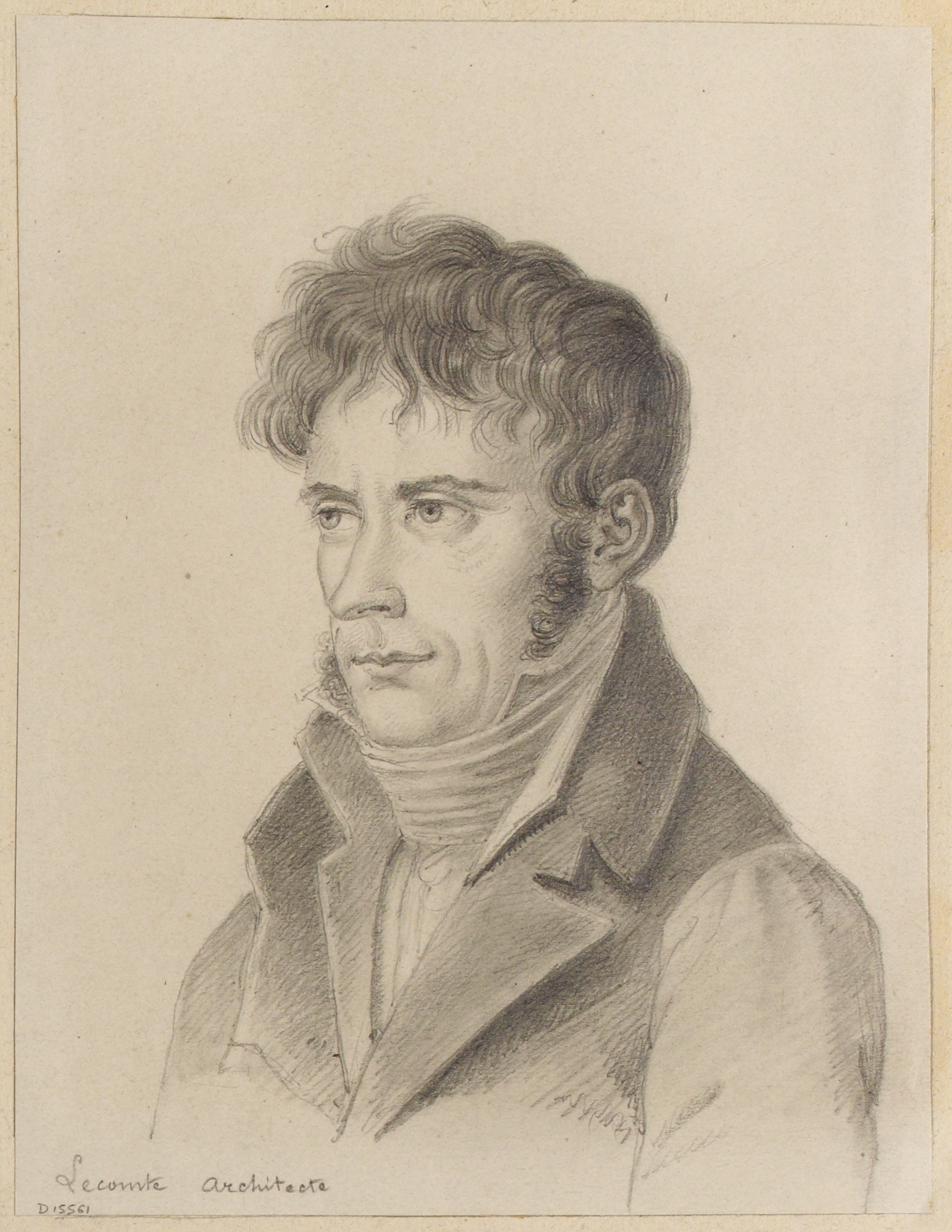 Anonyme, Portrait de l'architecte Lecomte