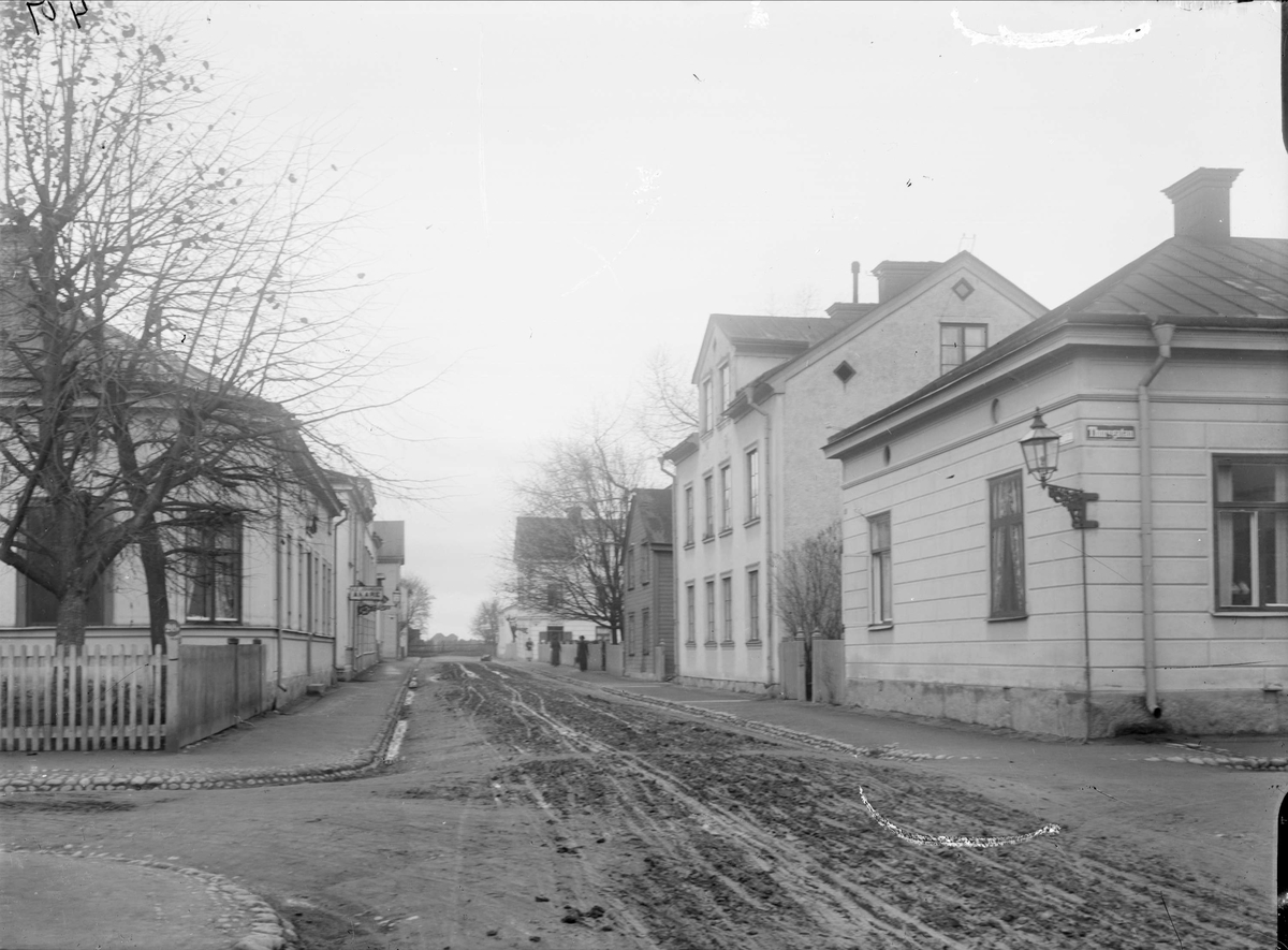 Alfred Dahlgren, Götgatan från Torsgatan, Luthagen, Uppsala 1908