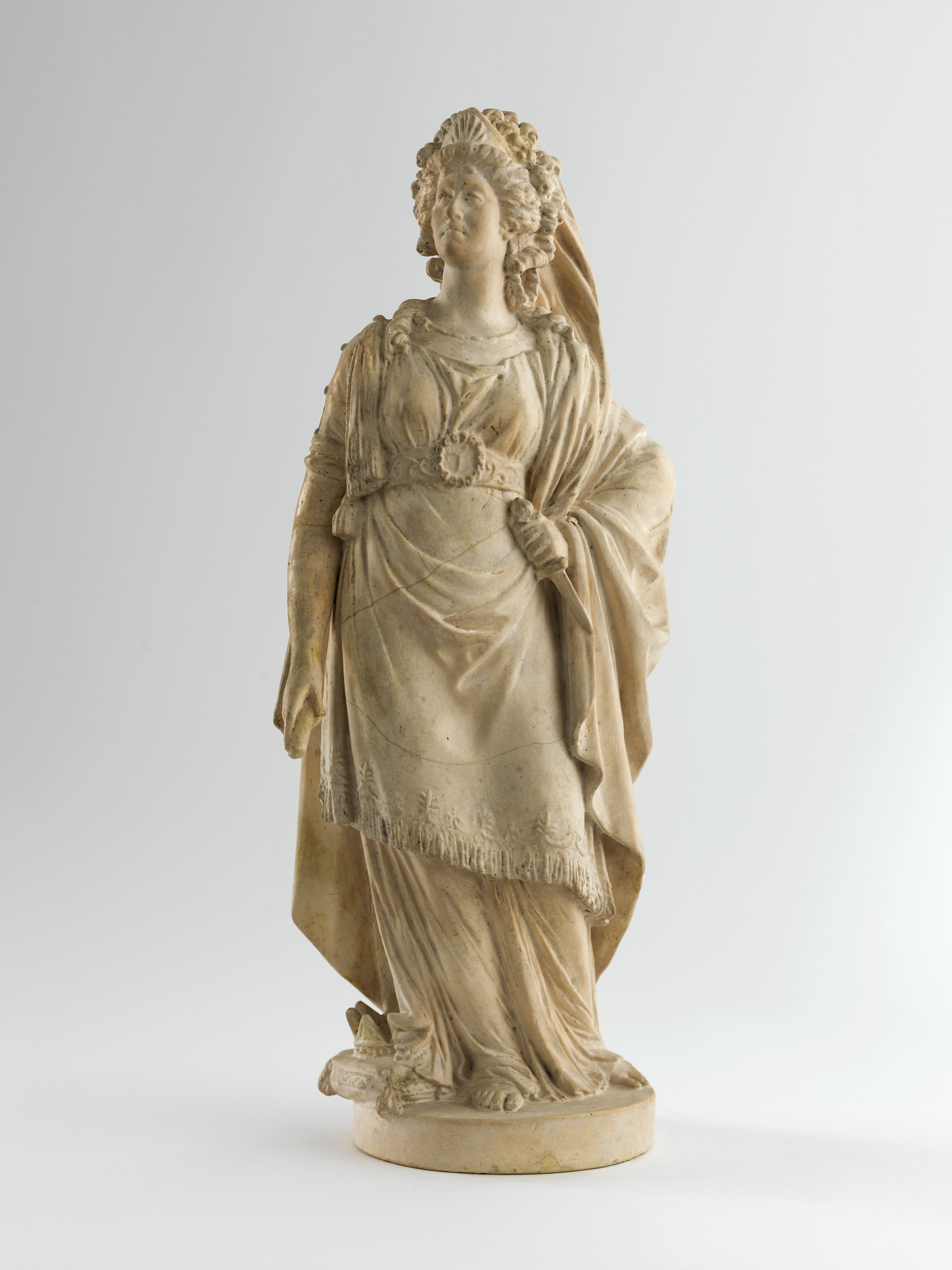 Jean-Antoine Houdon, Portrait de Mme Thénard (1757-1849) à la Comédie Française dans le rôle d'Hermione
