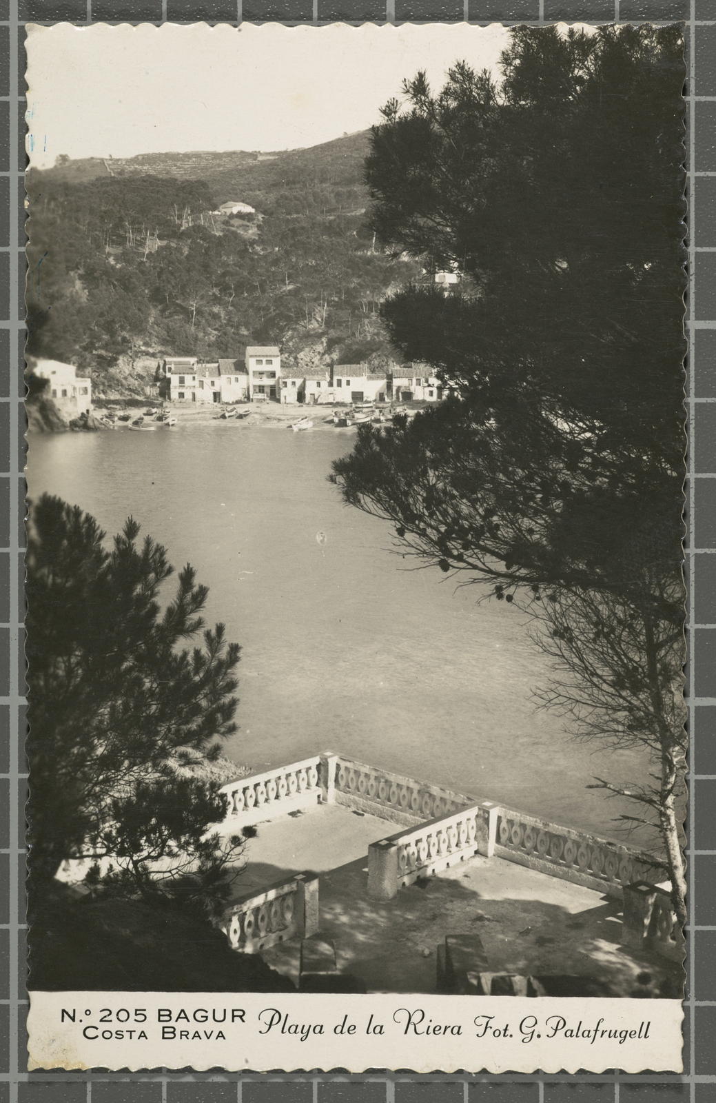 Desconegut, No. 205. Bagur. Costa Brava. Playa de la Riera.