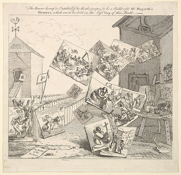 William Hogarth, The Battle of the Pictures