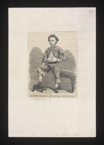 unknown, Le Petit Blondin, at Weston's Music Hall