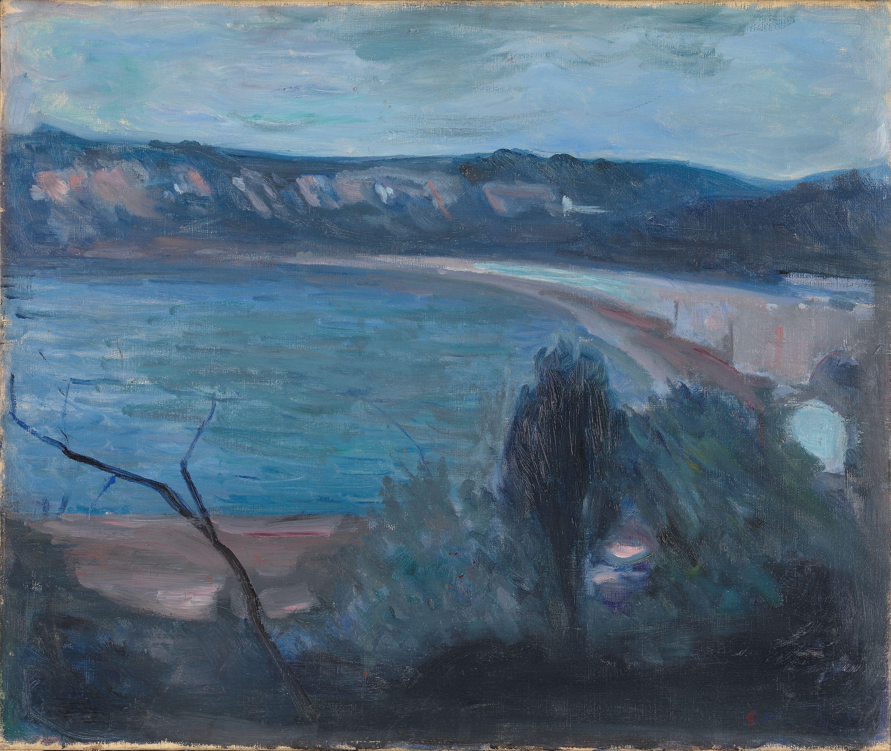 Edvard Munch, Moonlight by the Mediterranean