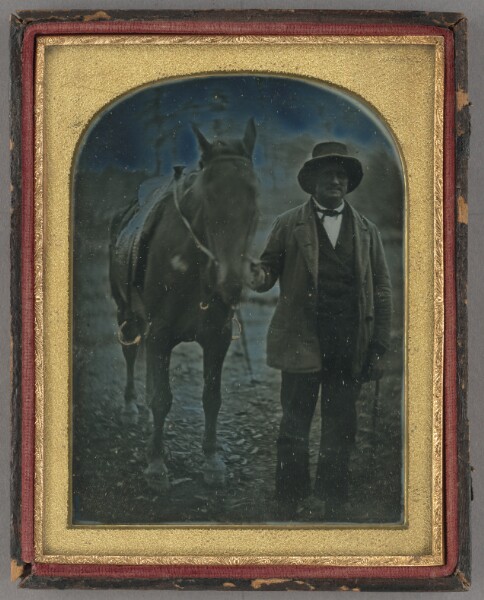 Unknown, [Man and Horse]