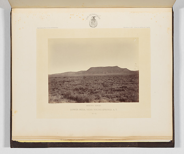 Timothy H. O'Sullivan, Lower Mesa, Near Young Springs, Arizona Territory