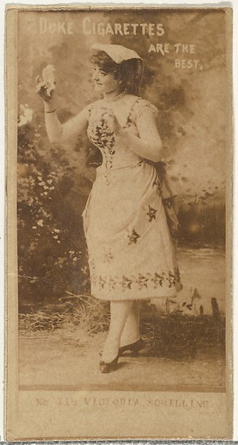 W. Duke, Sons & Co., Victoria Schilling, from the Actors and Actresses series (N145-6) issued by Duke Sons & Co. to promote Duke Cigarettes