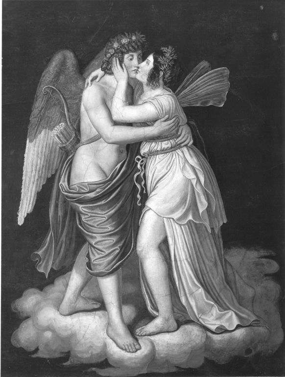 Wilhelm von Kaulbach, Das Märchen von Amor und Psyche: Amor und Psyche vereint