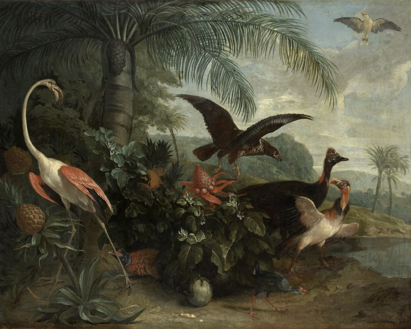 Alexandre-François Desportes, Oiseaux dans un paysage exotique