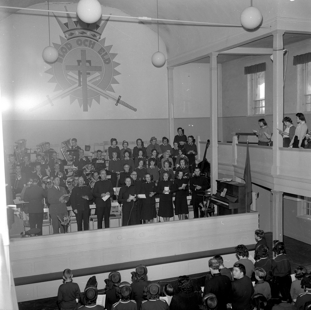 Örebro Kuriren, Frälsningsarméns sångmöte. 15 februari 1960