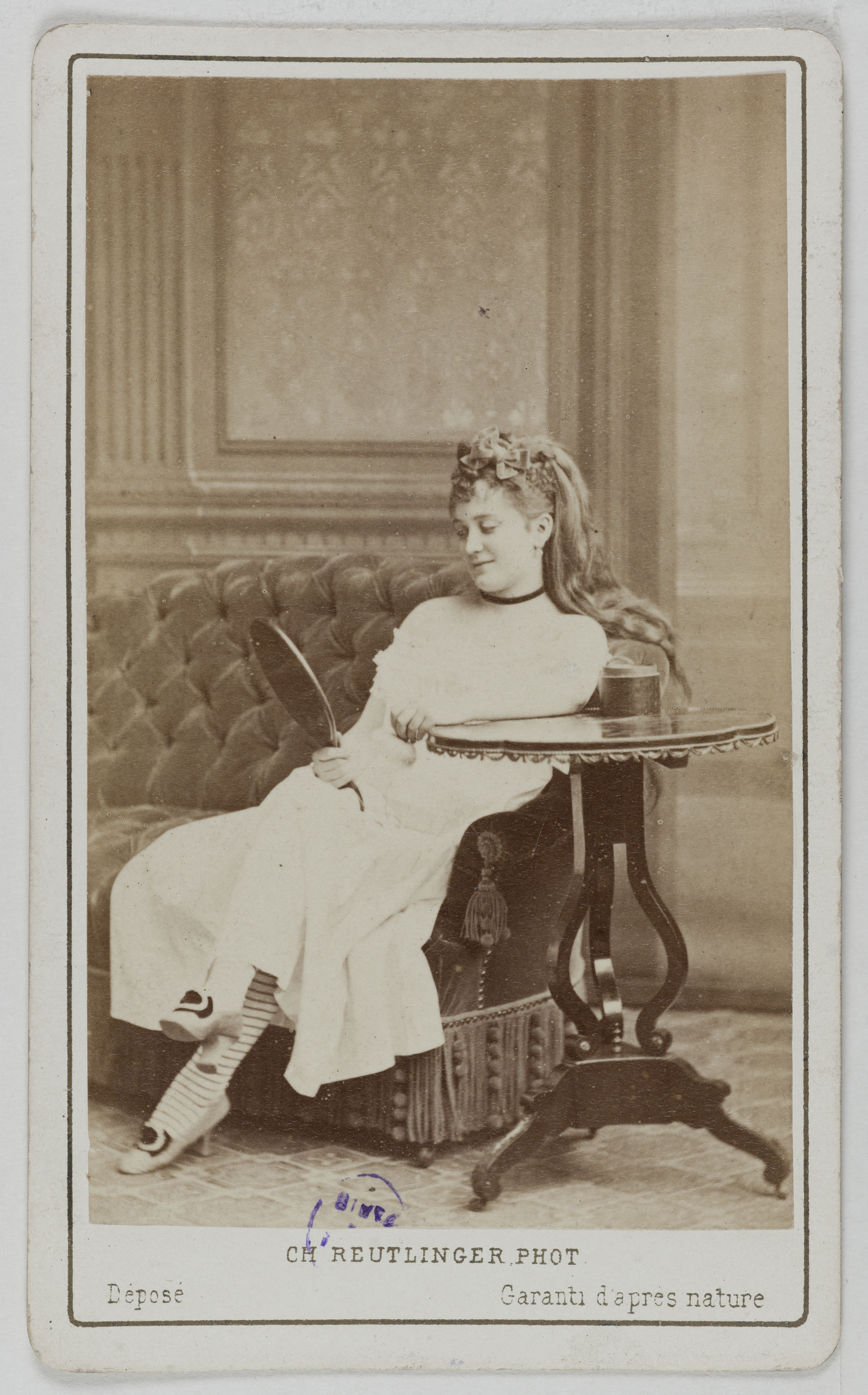 Charles Reutlinger, Portrait de Berthe Legrand (Adèle Blanchart dite, 1850-1910), (actrice)